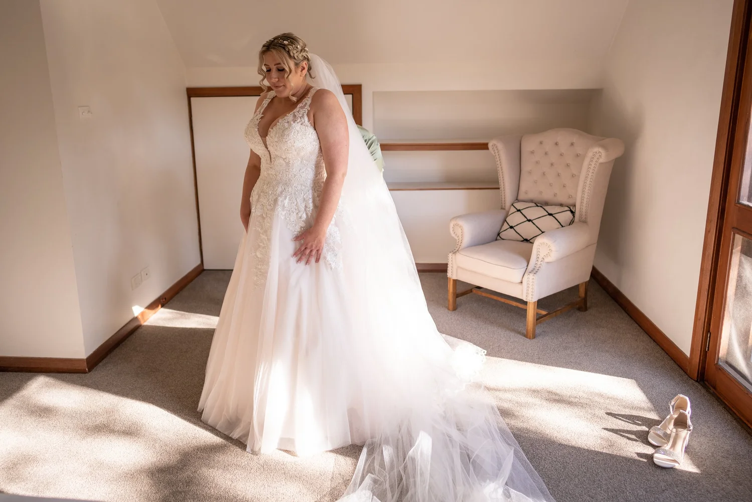 Ready in the bridal suite. Lauren & Matt's wedding at Wandin Estate, Hunter Valley