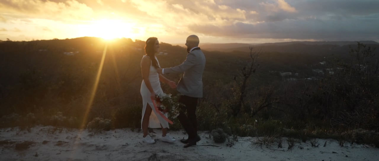 Nicole & Francisco's wedding at MacMasters Beach, Central Coast