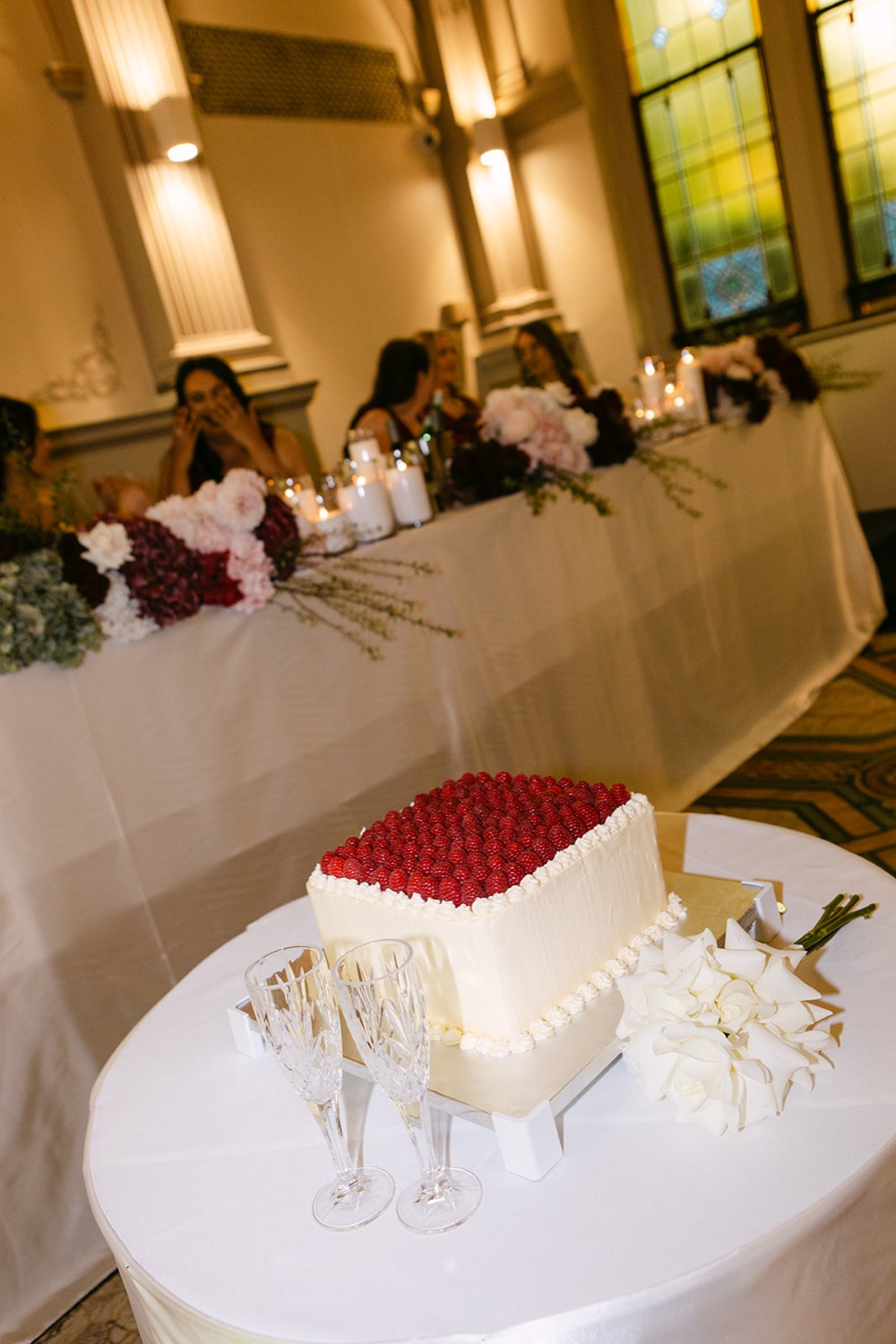 The wedding cake. Phoebe & Cameron's wedding at Curzon Hall, Sydney